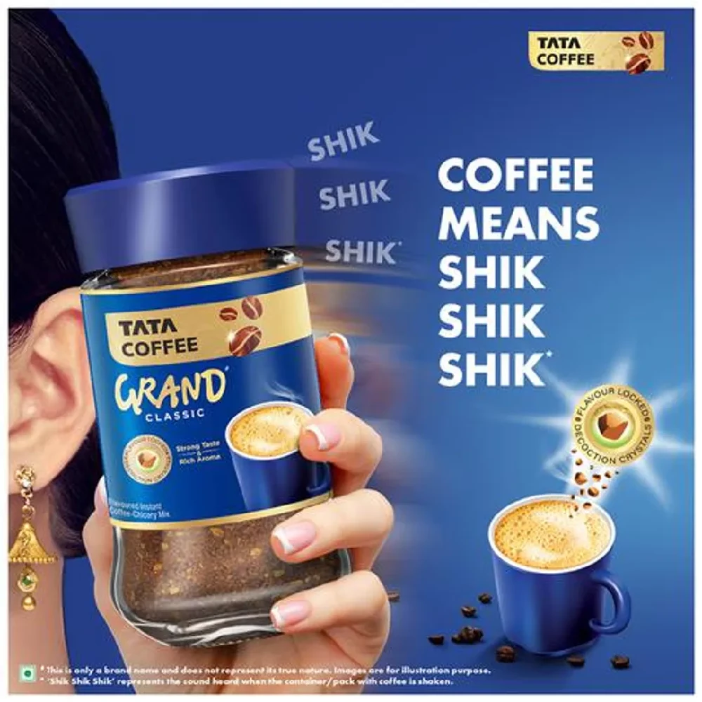 Tata Coffee Grand Classic Instant Coffee - Flavour Locked Decoction Crystals, 200 g-7.webp